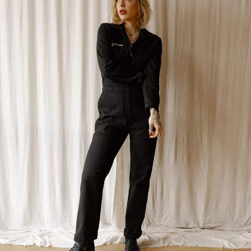 Paradise Forever Boilersuit - Washed Black